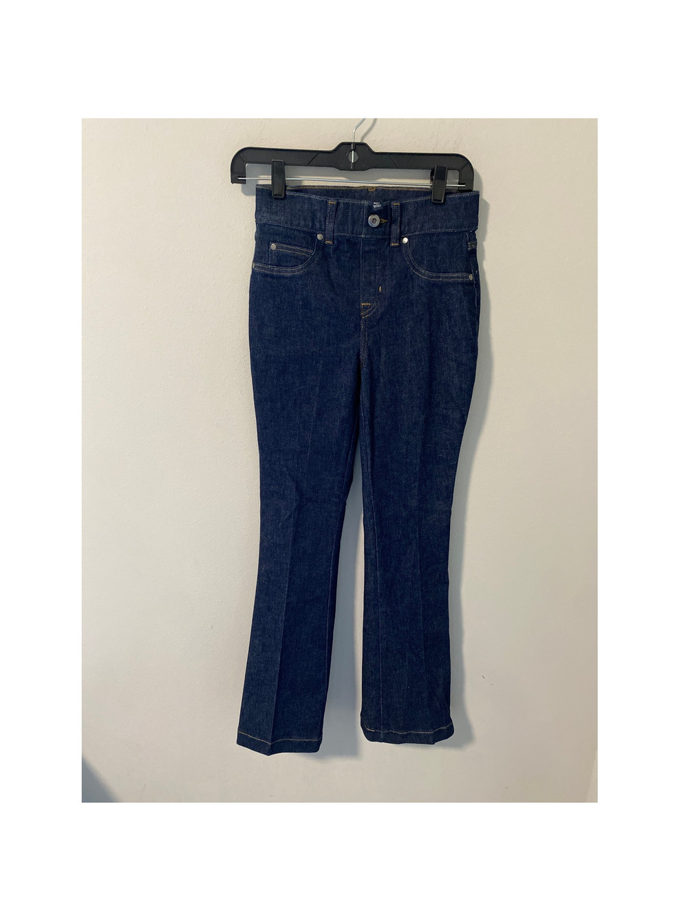 SPANX Stretch Flare Jeans Dark Wash Bootcut Denim Women's XS NWOT